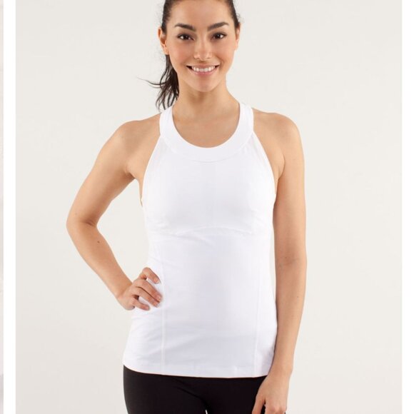 Lululemon Run: Make It Count Tank in White sz 6 - Picture 2 of 11